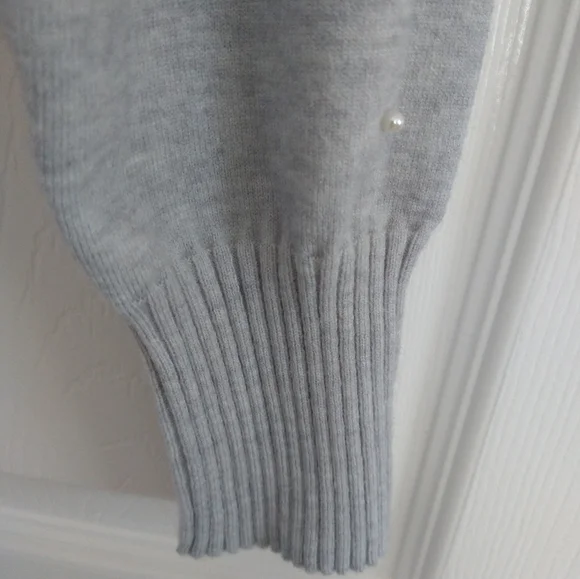 INC V-Neck Cardigan with Pearls Accent - Picture 7 of 7